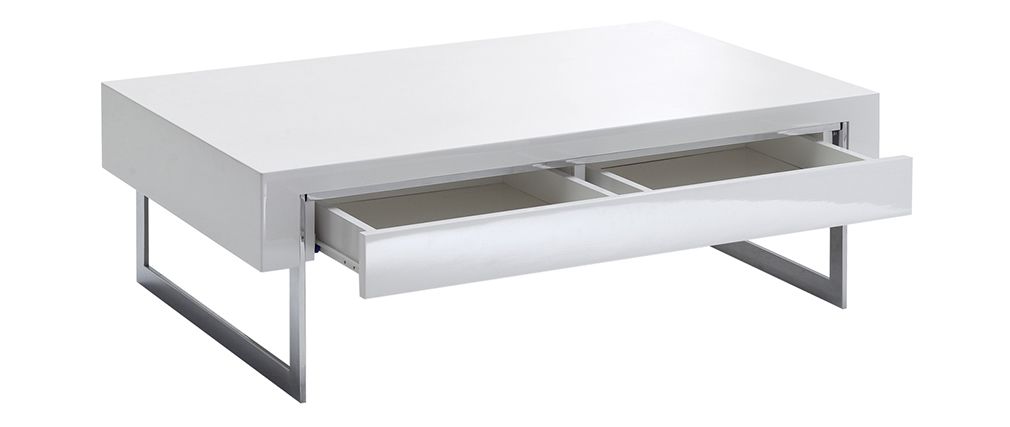Table basse bois blanc ancien