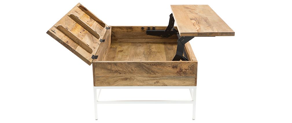 Table basse relevable manguier