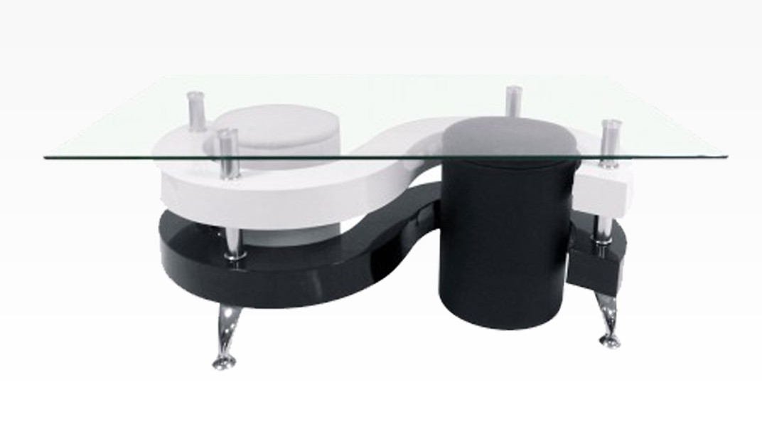 Table basse ying yang