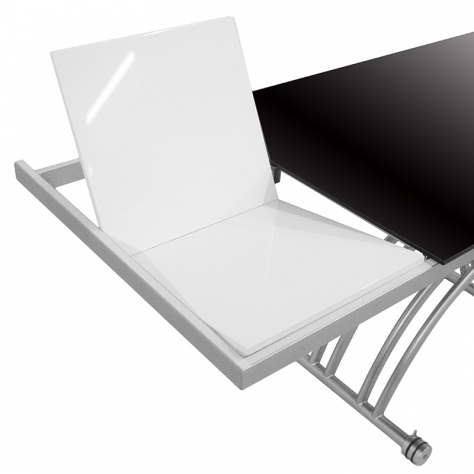 Table basse relevable zen noir
